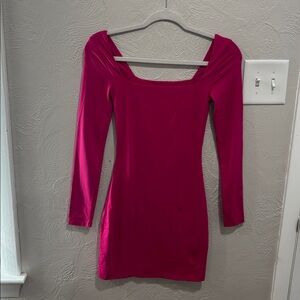 Babaton Aritzia Body Contour Pink Mini Dress